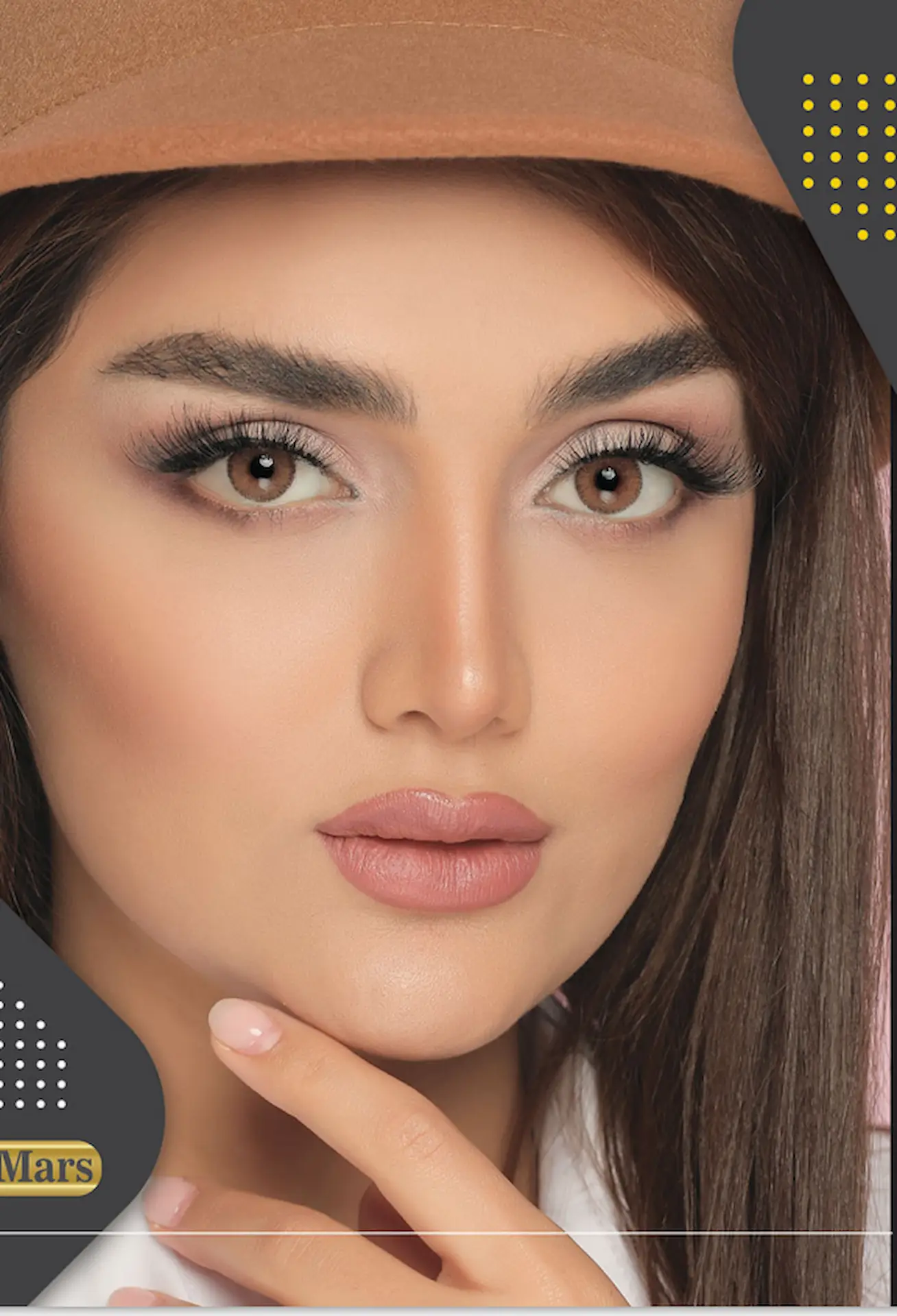 6 لنز دیپ مارس(قهوه ای شکلاتی دور دار) - تصویر 1
