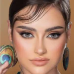 لنز پرل(طوسی زیتونی دور دار)