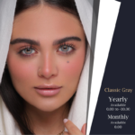 لنز کلاسیک گری(طوسی عروسکی رگه دار)