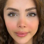 لنز رنگی چشم تندر براون(عسلی قهوه ای دور دار)